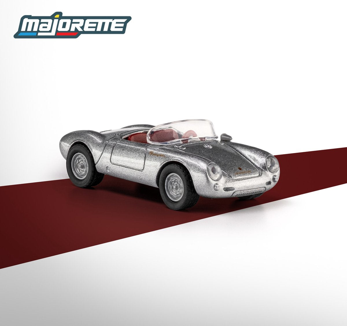Majorette Porsche 550 spyder '55, argento (da collezione)