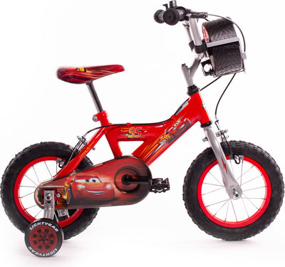 Bicicleta Huffy cars rayo mcqueen 12 pulgadas - bicicleta para niños 3-5 años - roja