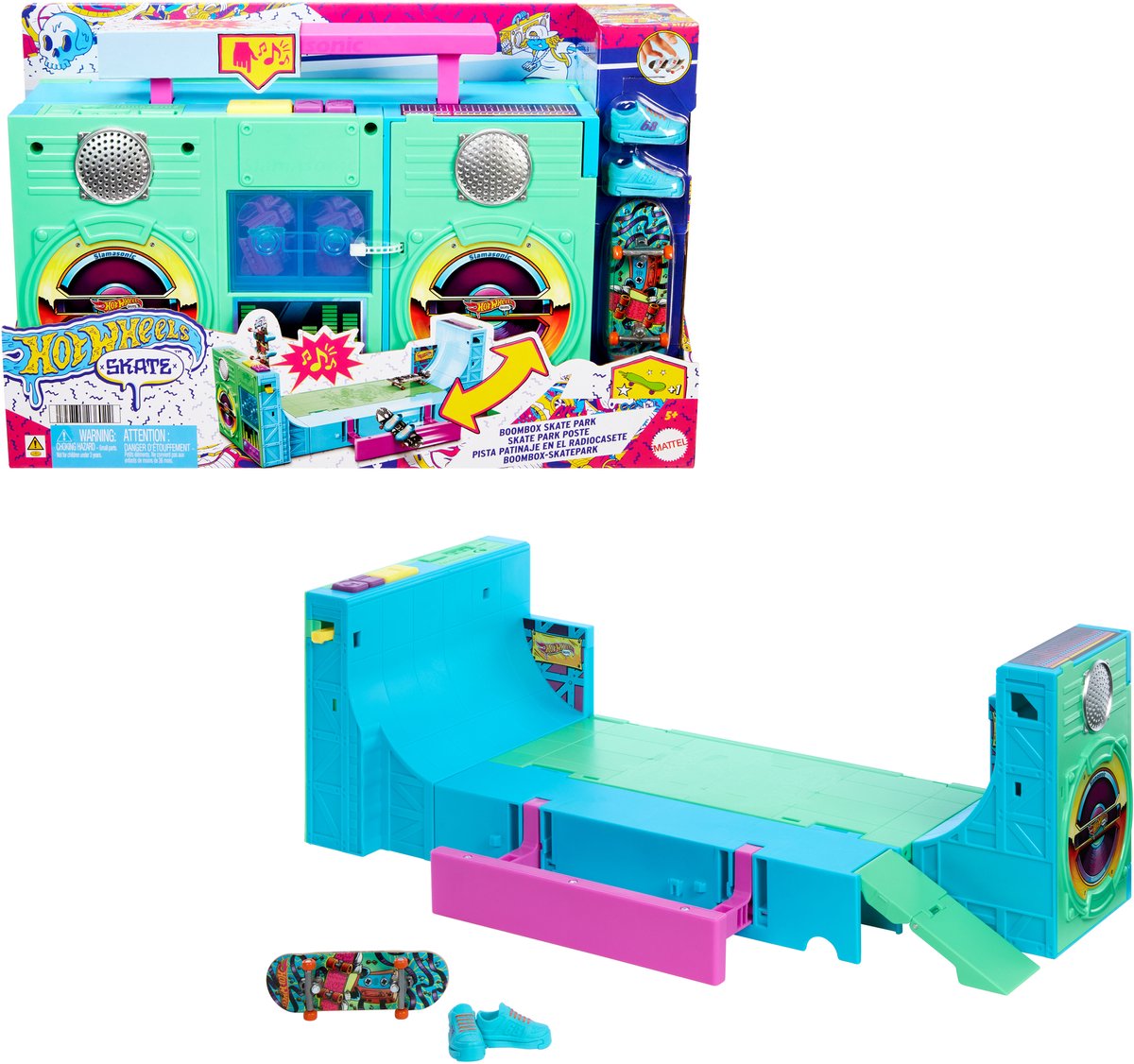 Hot Wheels Skate Boombbox Skate Park