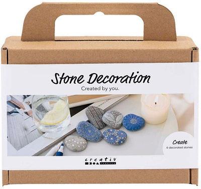 Mini set hobby Creative Company con decorazioni in pietra, blu, 1 scatola