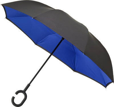 Impliva minimax - folding inside out umbrella - ã˜ 107 cm - black blue