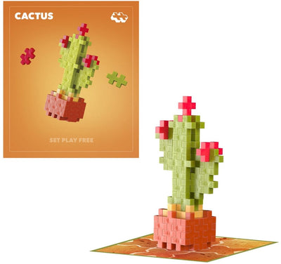 Plus plus plant packs - cactus plus-plus flowers plants (4343)