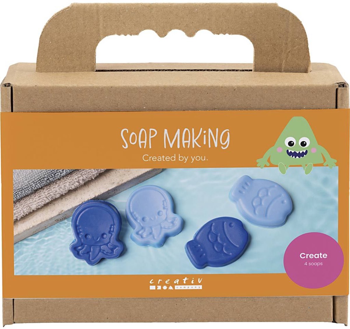 Set hobby per la produzione di sapone Creative Company, animali marini, blu, 1 scatola