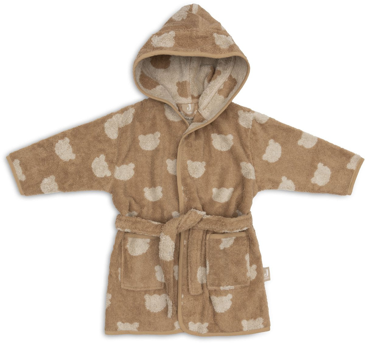 Accappatoio Jollein - 100% spugna - 1-2 anni - jacquard - orsetto