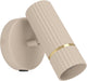 Eglo caminia wandlamp - gu10 - 15,5 cm - zandkleur beige goud