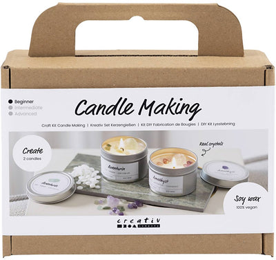 Creativ company cc mini hobbyset kaarsgieten sojakaars met kristallen