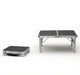 Cállate. mesa de camping outdoor hush - plegable con asa - ligera - ajustable - 60 x 40 x 26,5 cm