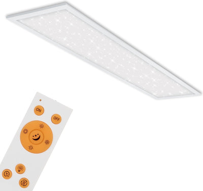 Briloner - plafoniera - pannello led 36w 3800lm 3000-6500k 120x30cm bianca con pilota in stereowania