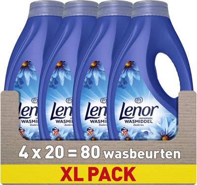 Detergente líquido Lenor - brisa marina - 4 x 20 lavados
