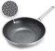 Greenpan apex wok - 28cm - pfas-free - induction wok - ceramic - honeycomb - oven safe up to 220°c - dishwasher safe - stainless steel handles - stainless steel