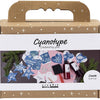 Creativ company mini hobbyset cyanotypie geschenklabels blauw en zilver