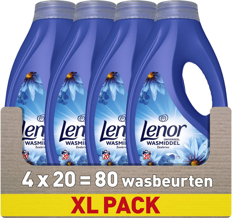 Detersivo liquido Lenor - Brezza Marina - 4 x 20 lavaggi