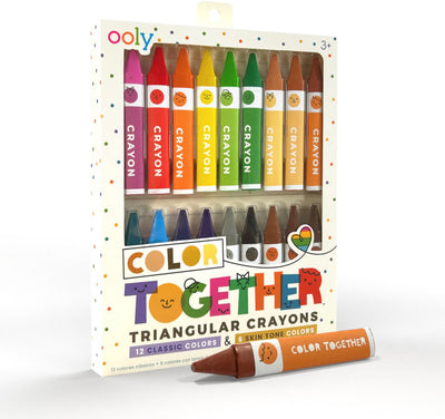 Ooly - color together - triangular crayons - set of 18 crayons