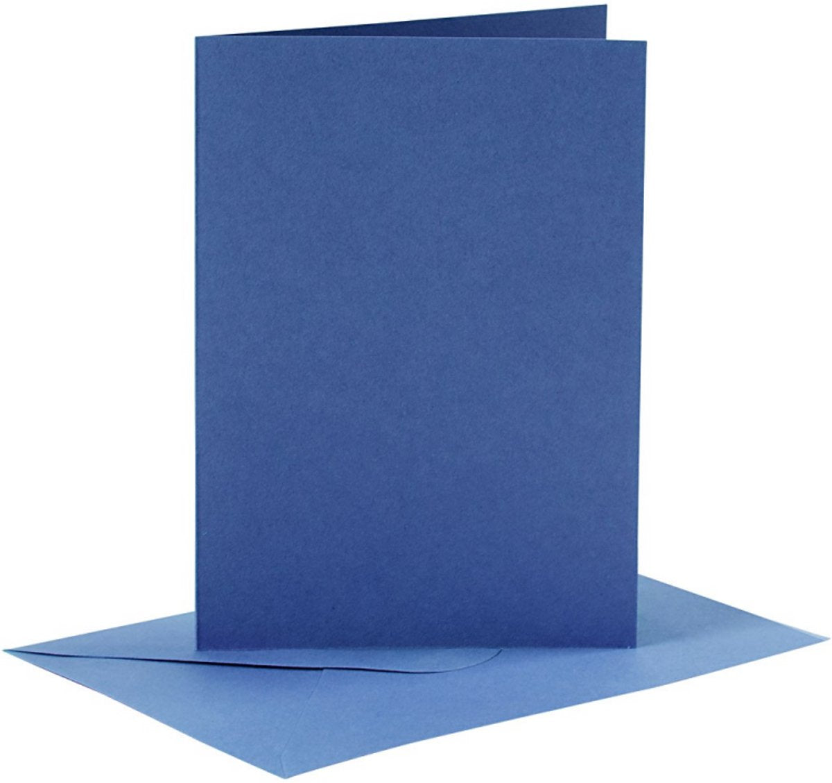 Biglietti e buste aziendali Creativ, formato biglietto 10,5x15 cm, formato busta 11,5x16,5 cm, 110+220 gr, blu, 6 set 1 scatola