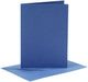 Biglietti e buste aziendali Creativ, formato biglietto 10,5x15 cm, formato busta 11,5x16,5 cm, 110+220 gr, blu, 6 set 1 scatola