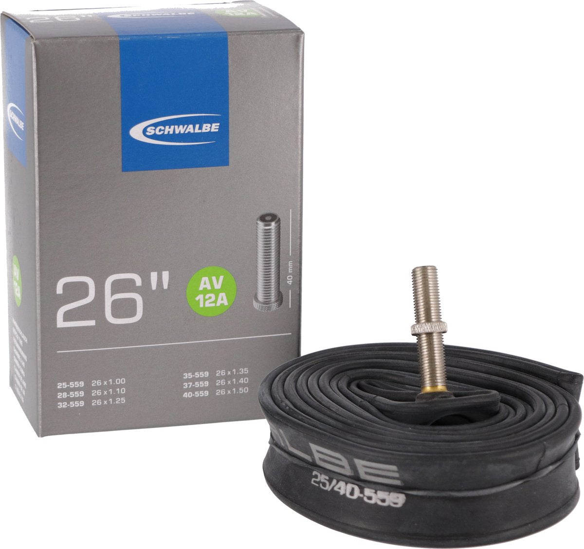 Schwalbe Inner Tube AV12A 26 pollici 25 40-559 AV 40 mm