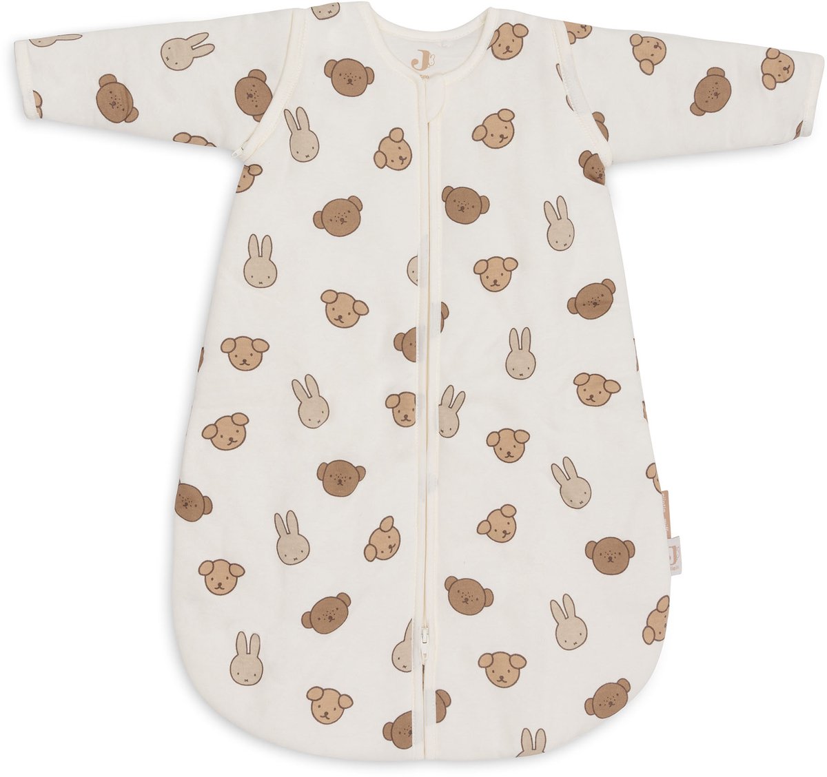 Saco de dormir para bebé Jollein con funda con cremallera de unos 60 cm - miffy y sus amigos