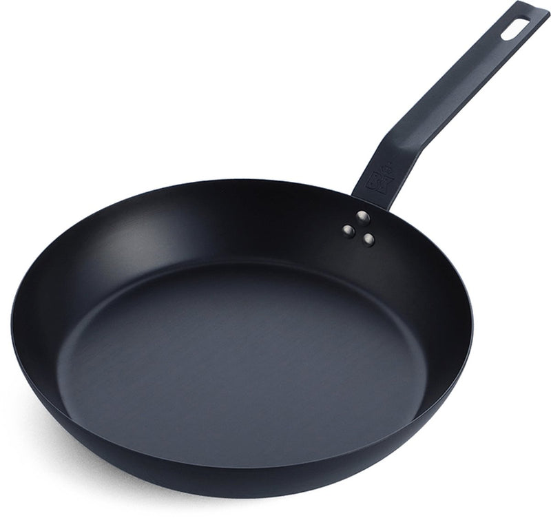 Sartén barbacoa de acero macizo Bk 28 cm - chapa de acero - acero al carbono - mango de hierro fundido - apto para horno hasta 230°c - barbacoa - lavado a mano - set de barbacoa