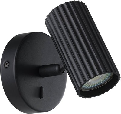 Lámpara de pared Eglo portillo - gu10 - 11 cm - negro