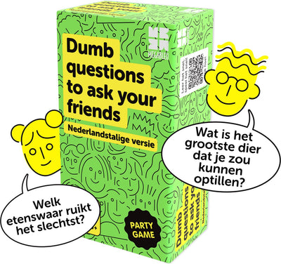 Megableu dumb questions to ask your friends - funny party game for young people and adults - card game in Dutch - 3-8 players - from 14 years