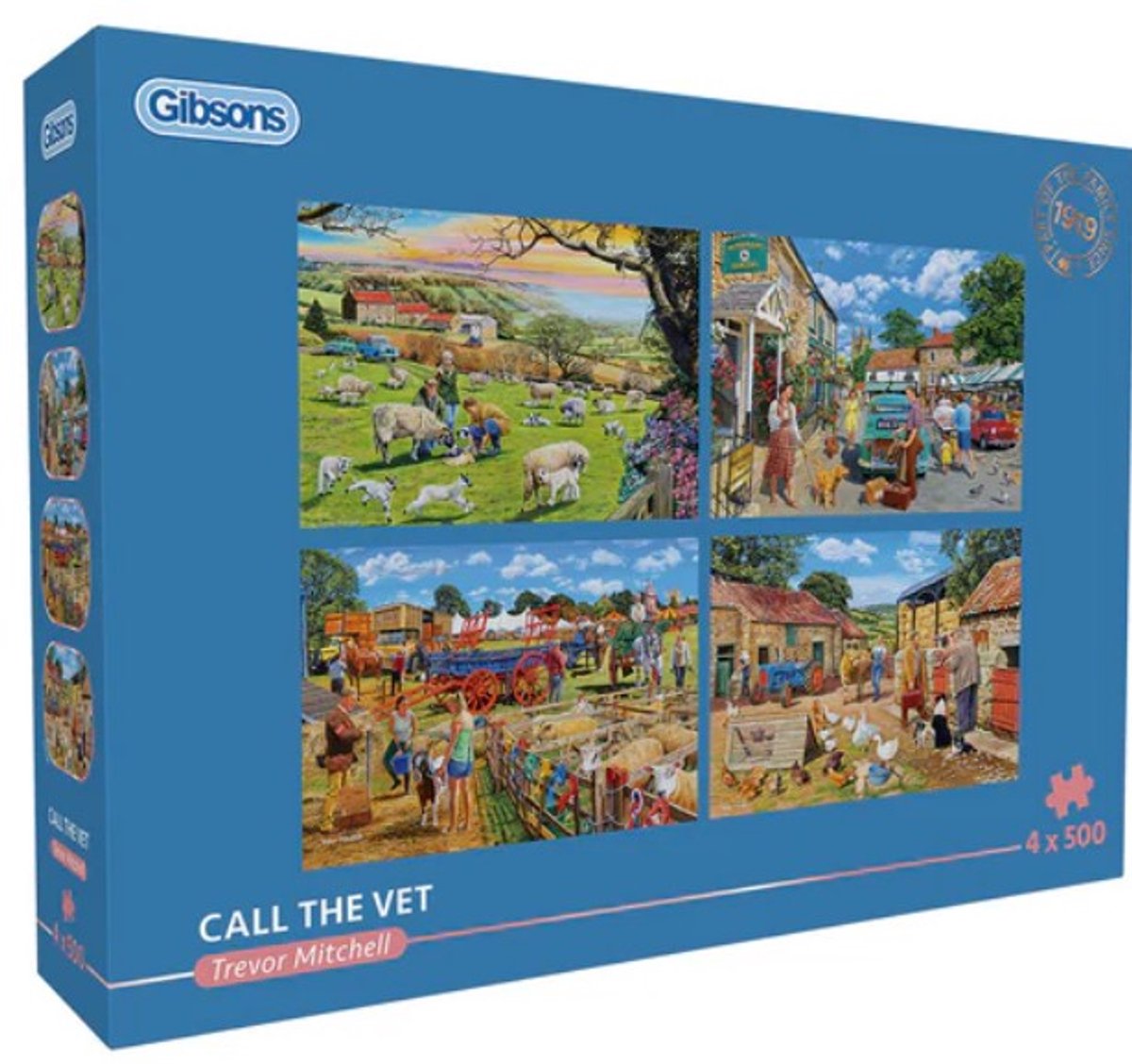 Gibsons - chiama il veterinario (di trevor mitchell) - 4×500 pezzi 48×34 cm (l×a) - puzzle per adulti