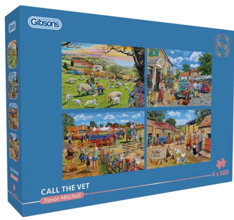 Gibsons - call the vet (door trevor mitchell) - 4×500 stukjes 48×34cm (b×h) - legpuzzel voor volwassenen