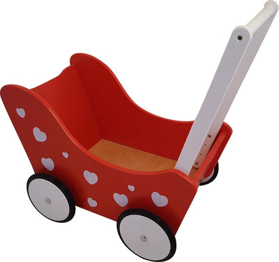 Playwood muñeca adecuada roja con corazones