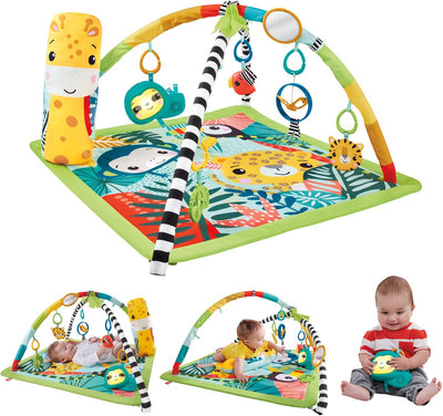 Estera de juego de bebés de la selva para bebés Fisher Price, 3in1