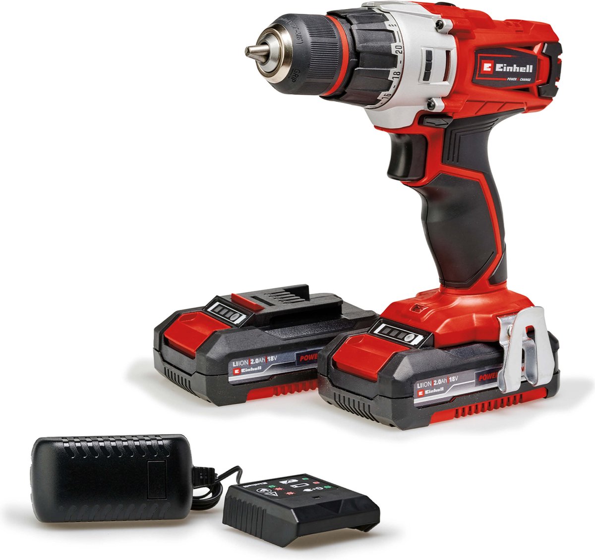 Einhell te-cd 18 2 li accu boormachine | 18 v | 44 nm | 2 x 2.0 ah accu + lader | in koffer - 4514231