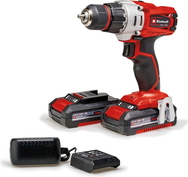 Einhell te-cd 18 2 li accu boormachine | 18 v | 44 nm | 2 x 2.0 ah accu + lader | in koffer - 4514231