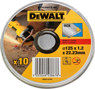 Dewalt dt42340tz slijpschijven in blik 125x1.2mm ve=10