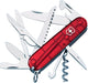 Victorinox Swiss Army Huntsman multiherramienta 15 funciones rojo transparente
