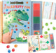 Depesche - Dino World Fingerprint Fun - Libro da colorare