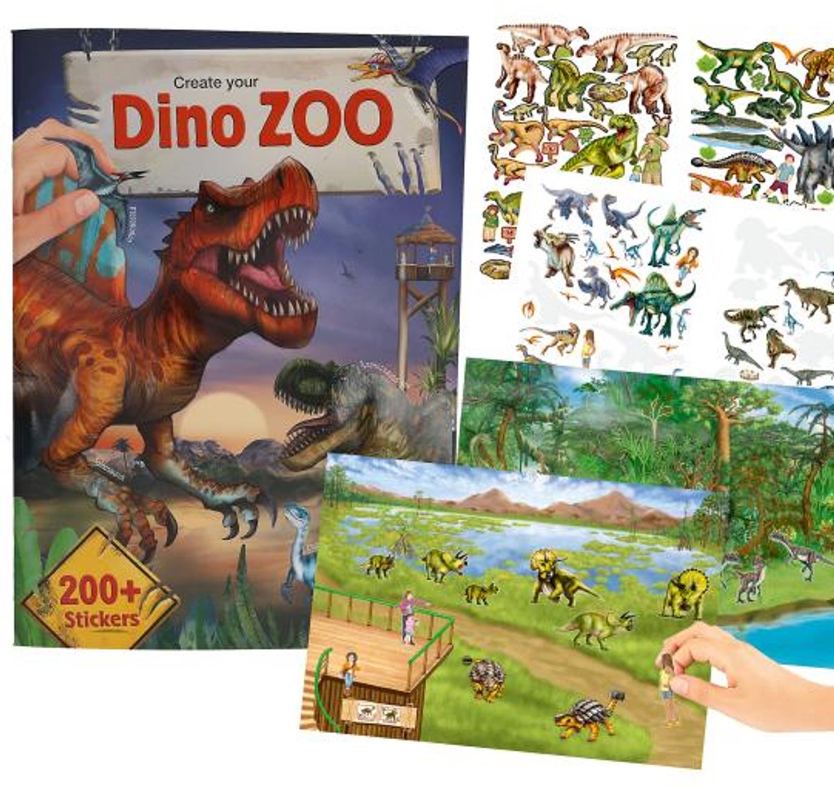 Depesche - crea tu libro de pegatinas del zoológico de dinosaurios