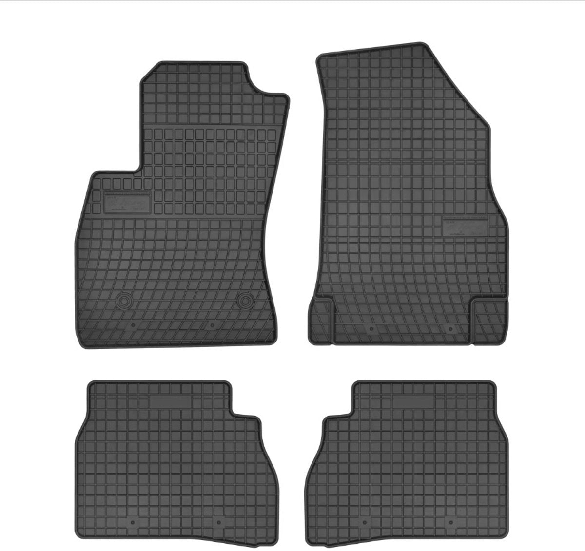 Tappetini in gomma Frogum fiat doblo 2010-presente (per versione 5 posti) -