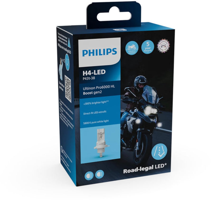 Booster faro LED Philips Ultinon Pro6000. h4 untinon pro 6000 ripetitore led