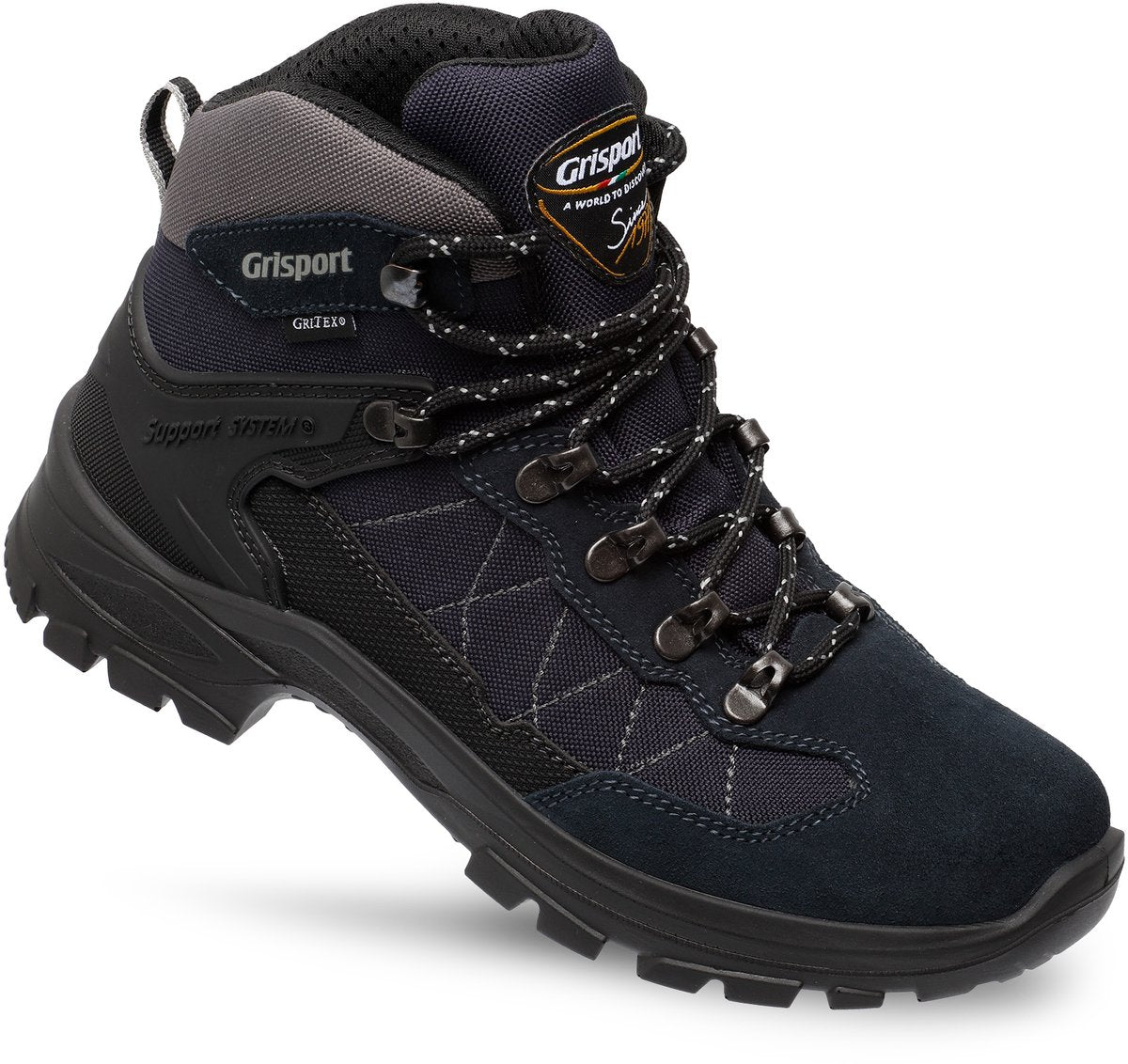 Scarponi da trekking unisex Grisport scout mid - blu