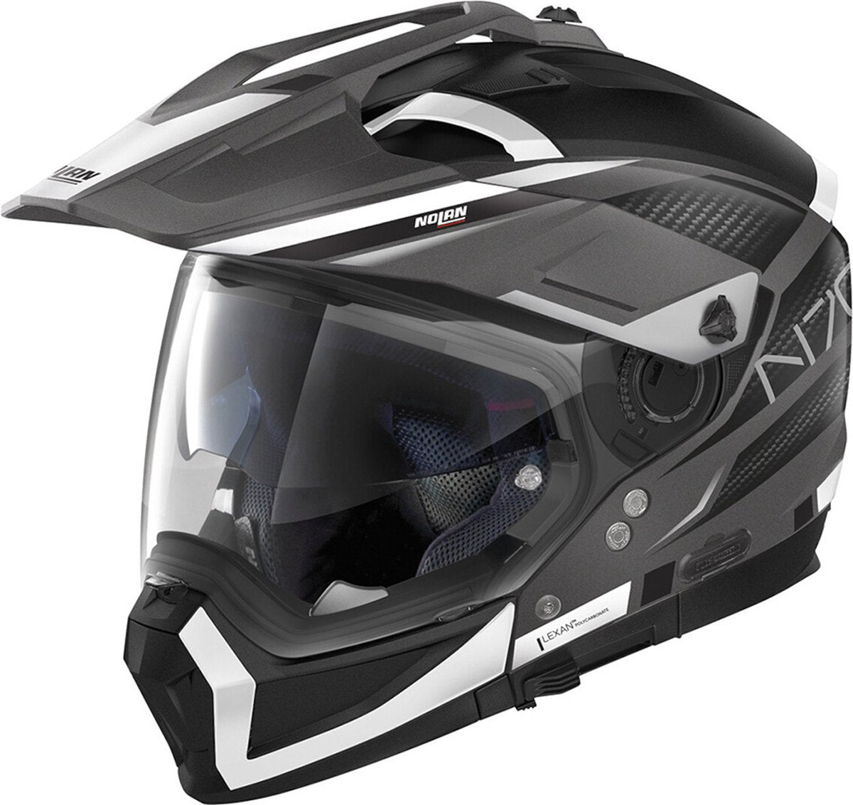 Nolan n70-2 x earthquake 46 flat lava grijs ece 22.06 multi helm - maat s - helm