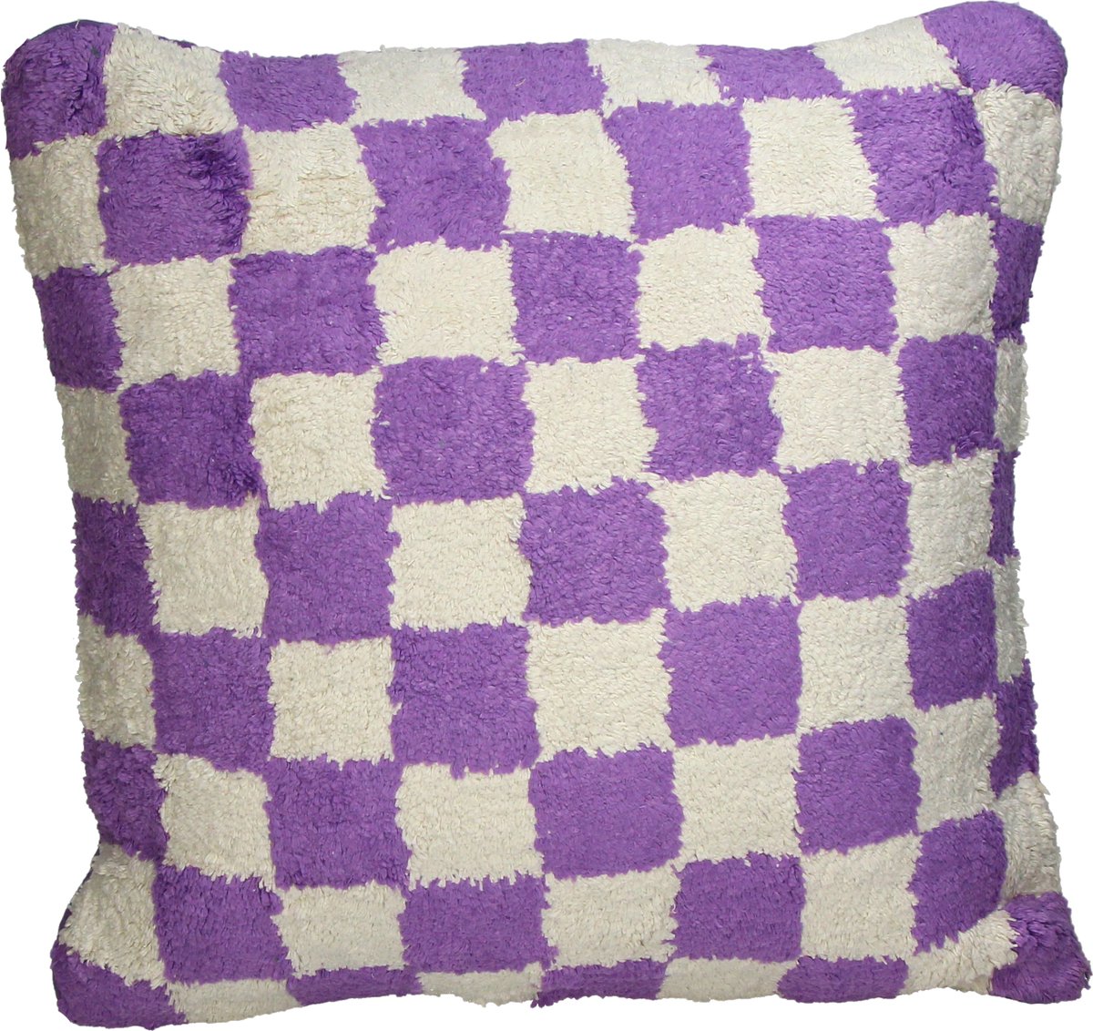 Cuscino collezione HD a quadri in cotone 50x50cm