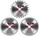 Einhell hardmetalen tct zaagbladset - 3-delig - ø254 x 30 x 3,2 mm - 24 42 60 tanden