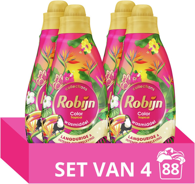 Detersivo liquido Robijn Small Power Collections - Tropical - 4 x 22 lavaggi