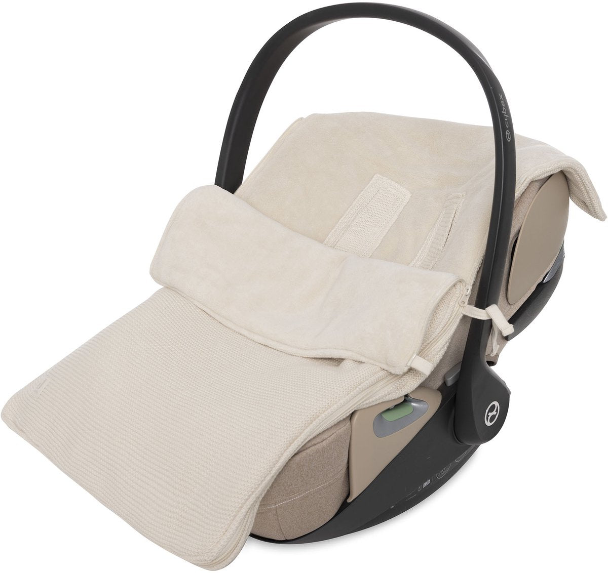 Saco Jollein para silla de paseo de coche - punto básico - algodón - 42x82cm - avena