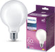 Lampada LED Philips - lampada globo con attacco E27 - luce bianca fredda: 4000k - 60w - vetro smerigliato