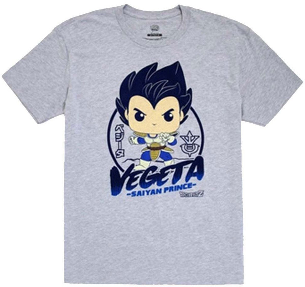 Funko pop! tee box: dragon ball z - vegeta grijs (size xl)