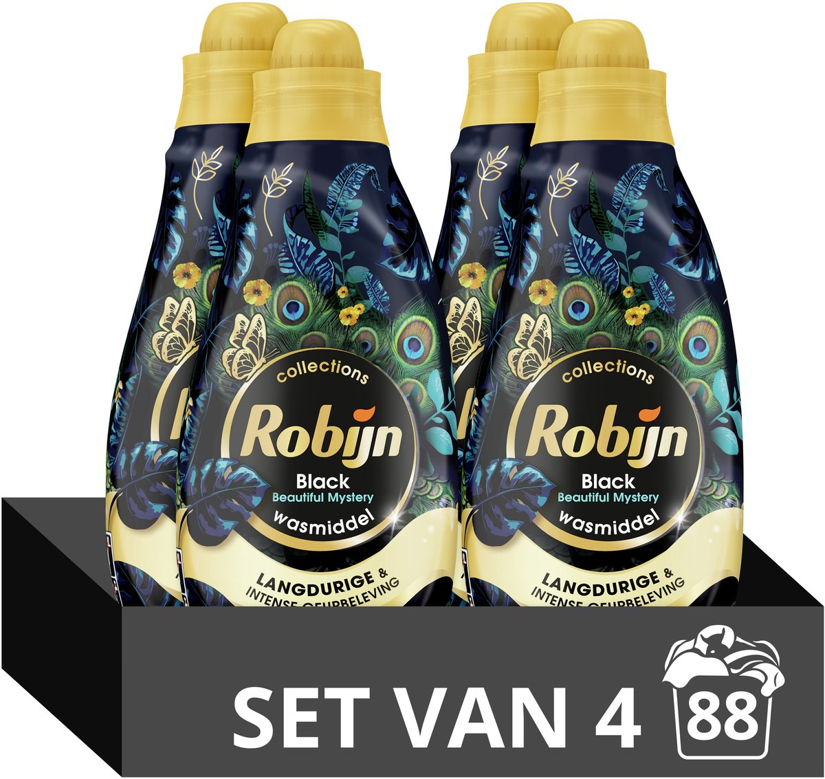 Detersivo liquido Robijn Small Power Collections - Bellissimo mistero - 4 x 22 lavaggi - Confezione risparmio