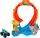 Hot Wheels Monster Truck Spiral Shark Smash, set circuito Monster Truck, 4 anni, plastica, multicolore