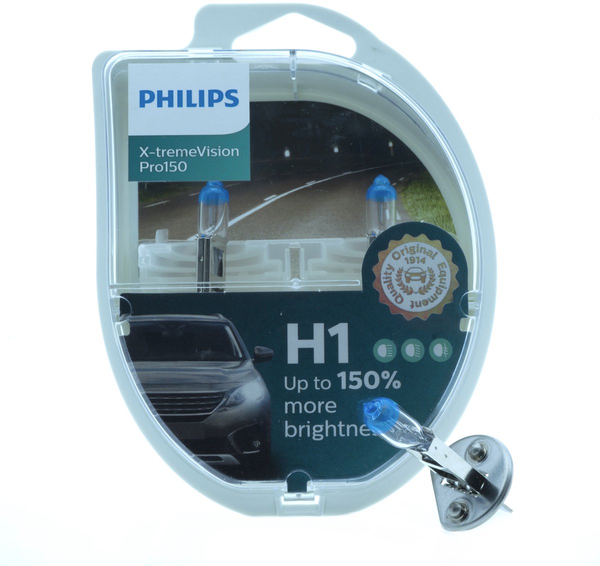 Lampade alogene Philips h1 55w 12v p14,5s per anabbaglianti (2 pezzi)