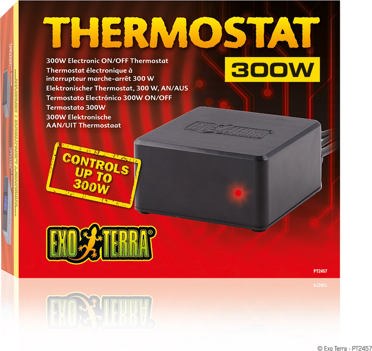 Exo terra - iluminación para terrarios - reptiles - termostato on off 300w - 20x17x5cm - 1ud