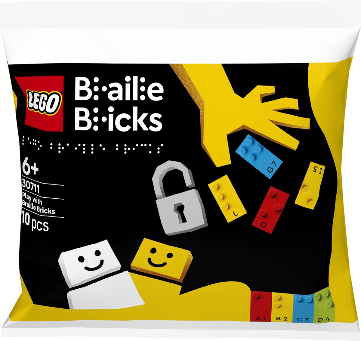 Lego braille bricks - spelen met braillestenen - 30711