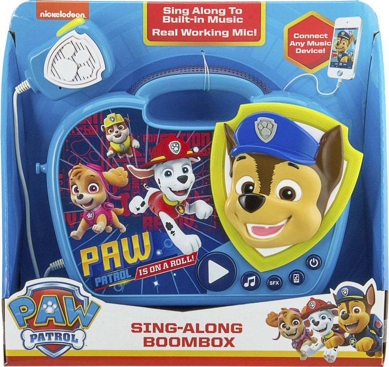 Paw Patrol pw-115 boombox para cantar - set de karaoke - con micrófono mp3